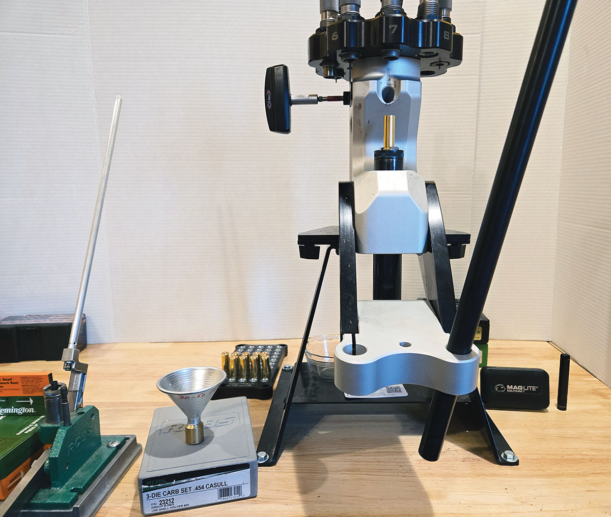 All handloading was done using an Area 419 Zero Reloading Press with  RCBS dies and an RCBS Automatic Priming Tool, which made it easy to  seat primers into fresh Starline cases with tight primer pockets.
